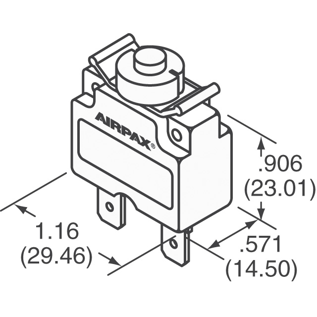 ATR20-W-63S-B1-N-5.0A-0 Sensata-Airpax Leistungsschalter